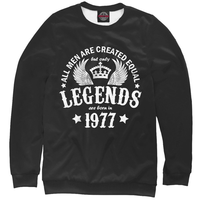 Свитшот мужской "1977 - рождение легенды", размер S DSE-331591