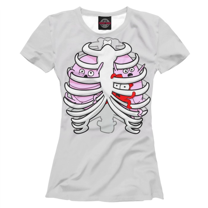 Футболка женская "Органы", размер XXL VRC-676871