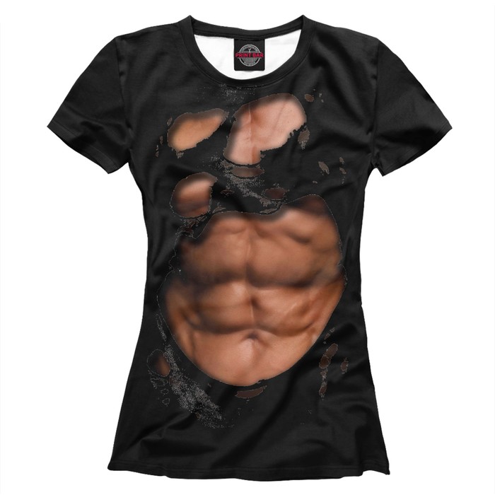 Футболка женская "Спортивное тело", размер S CST-525896