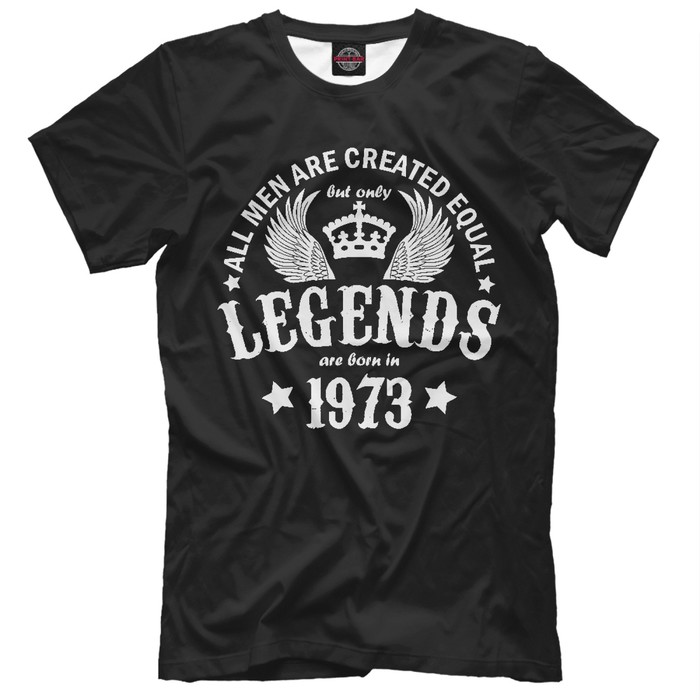Футболка мужская "1973 - рождение легенды", размер S DSM-303433