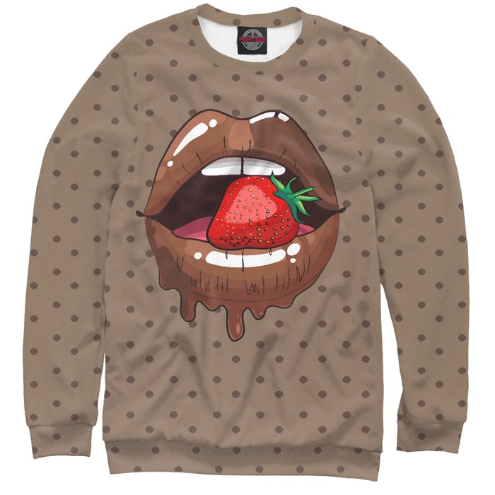 Свитшот мужской "Шоколадные губы", размер XS POP-851917
