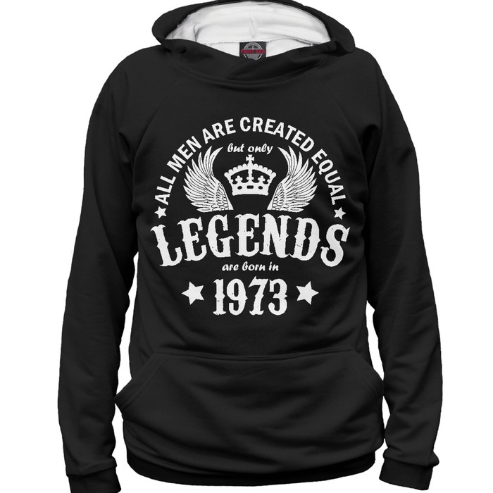 Худи женское "1973 - рождение легенды", размер 5XL DSM-303433