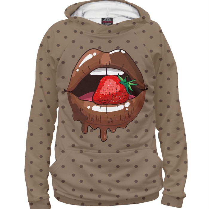Худи мужское "Шоколадные губы", размер XXL POP-851917
