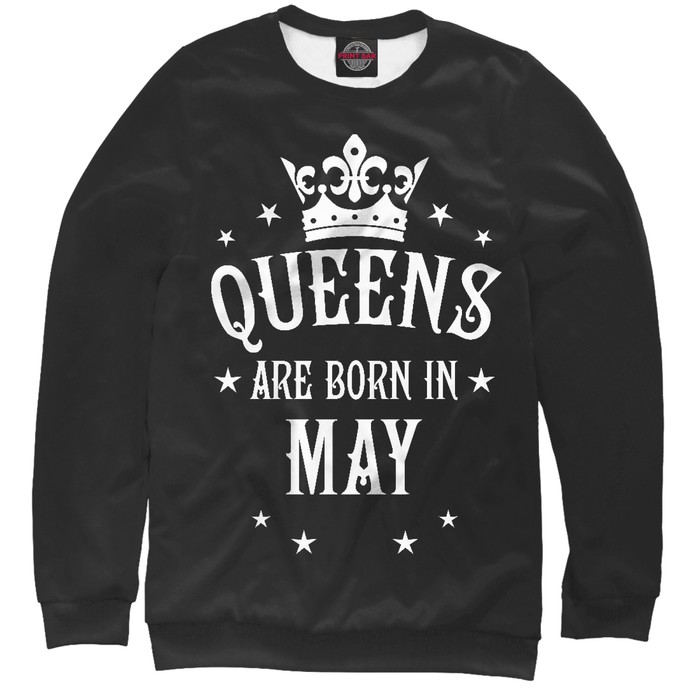 Свитшот женский "Королевы рождаются в мае", размер XXXL DRZ-306954