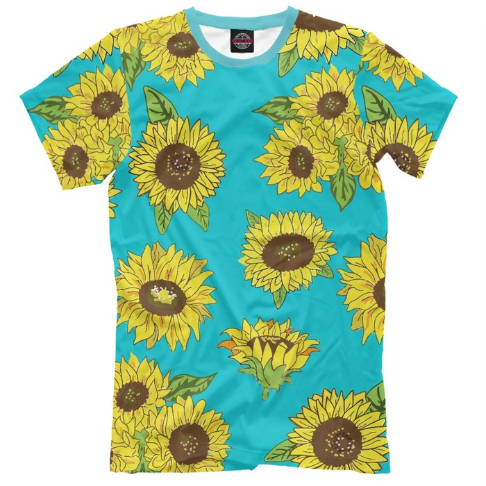 Футболка мужская "Подсолнухи", размер M CVE-906722