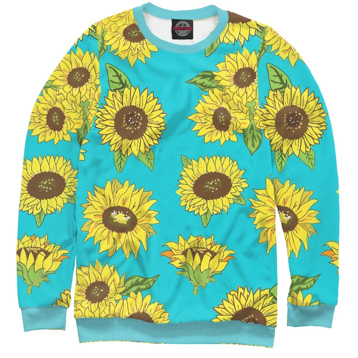Свитшот женский "Подсолнухи", размер M CVE-906722