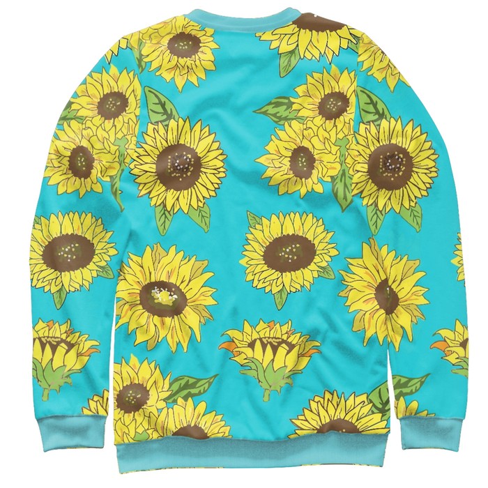 Свитшот женский "Подсолнухи", размер M CVE-906722