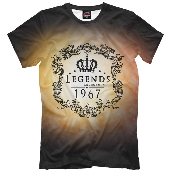 Футболка мужская Born in 1967, размер 5XL DHS-170287