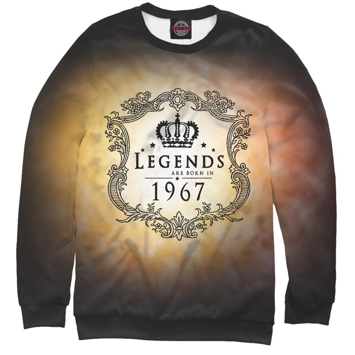 Свитшот женский Born in 1967, размер S DHS-170287