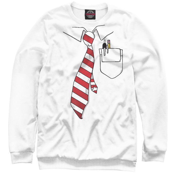 Свитшот мужской "Рубашка и галстук", размер L CST-905614