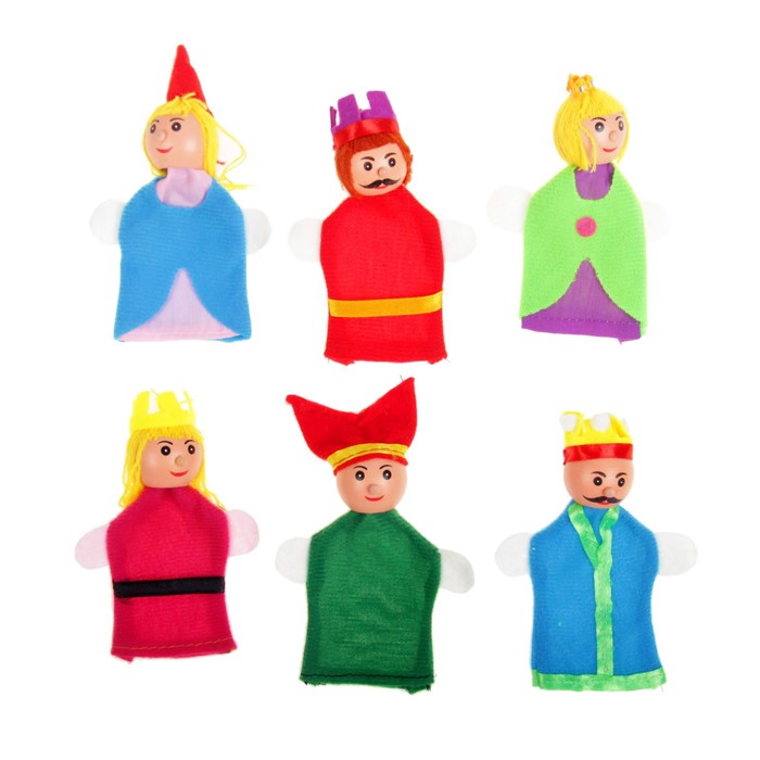 Игрушка "Кукольный человечек на пальчике", набор 6 шт