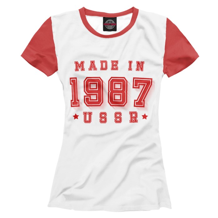 Футболка женская Made in USSR, размер XXL DVE-545596