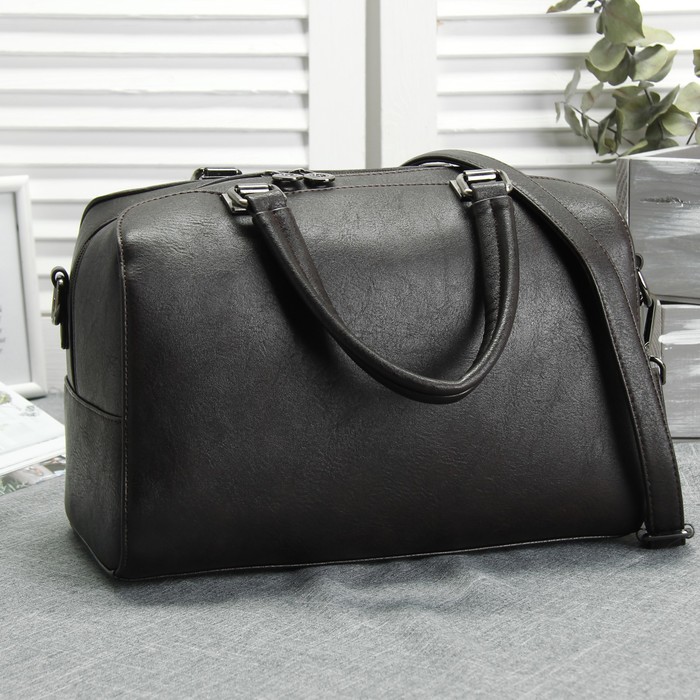 Сумка женская, 1 отдел, наружный карман, длинный ремень, цвет коричневый