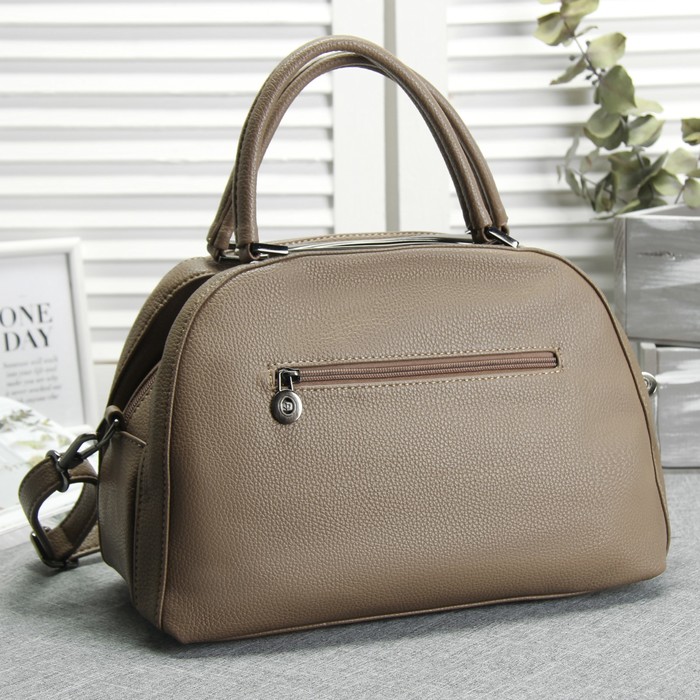 Сумка женская, 1 отдел, наружный карман, длинный ремень, цвет хаки