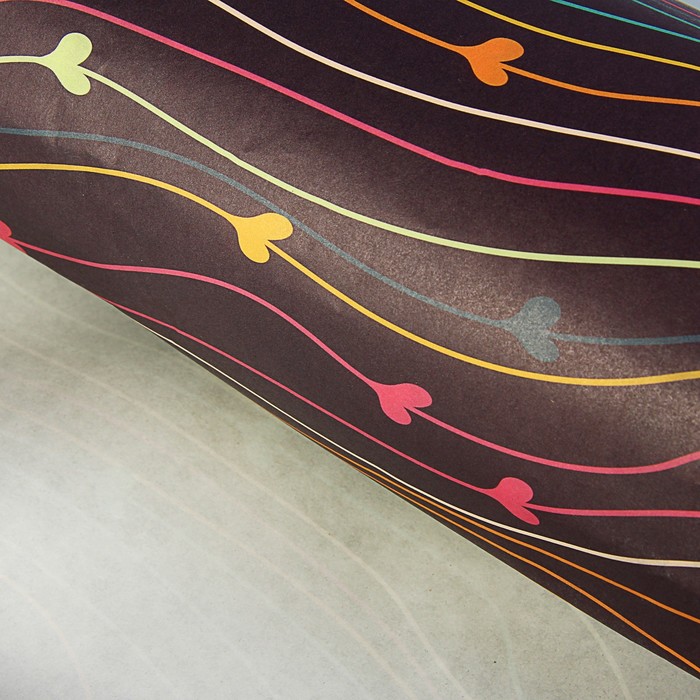 Бумага упаковочная крафт "Нити белые" 50 х 70 см