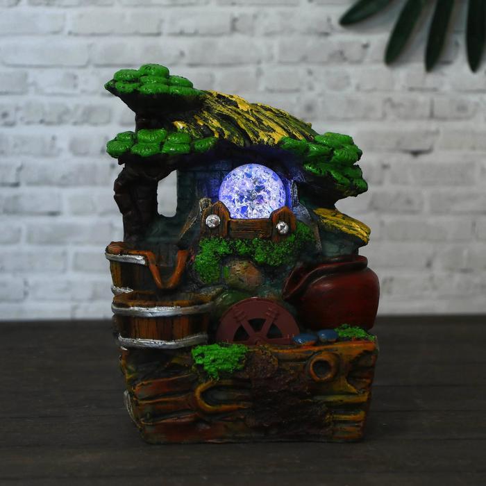 Фонтан "Кадушки под крышей" 14х19 см (с подсветкой) мод.1126