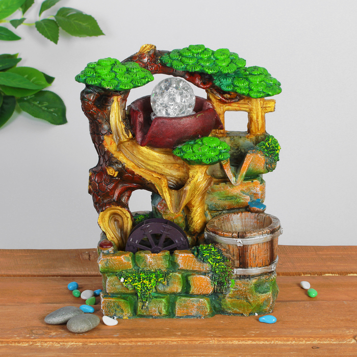 Фонтан "Каменная изгородь" 19х25 см (с подсветкой) мод.1129