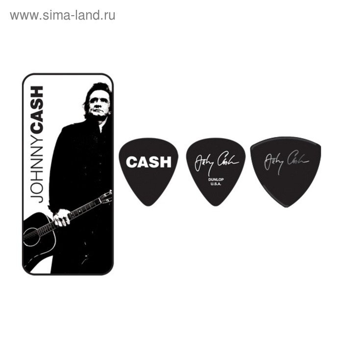 

Медиаторы Dunlop JCPT02H Johnny Cash Legend 6шт, толстые, в коробочке
