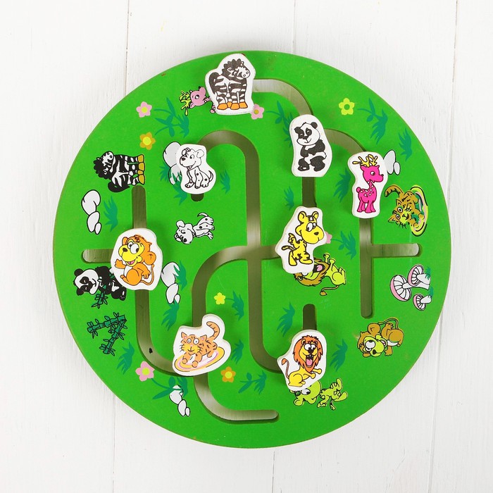 Лабиринт круглый "Звери"