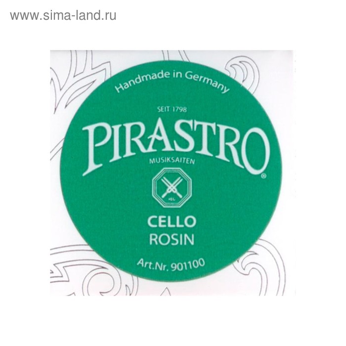 Канифоль для виолончели Pirastro 901100 Cello подструнник для виолончели 4 4 josef teller cello standard 3 подструнник для виолончели 4 4 90 мм