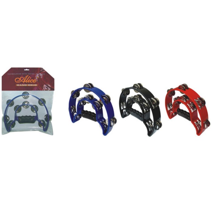 Тамбурин Alice ATB002 "Двойной полукруг", 20 пар бубенцов