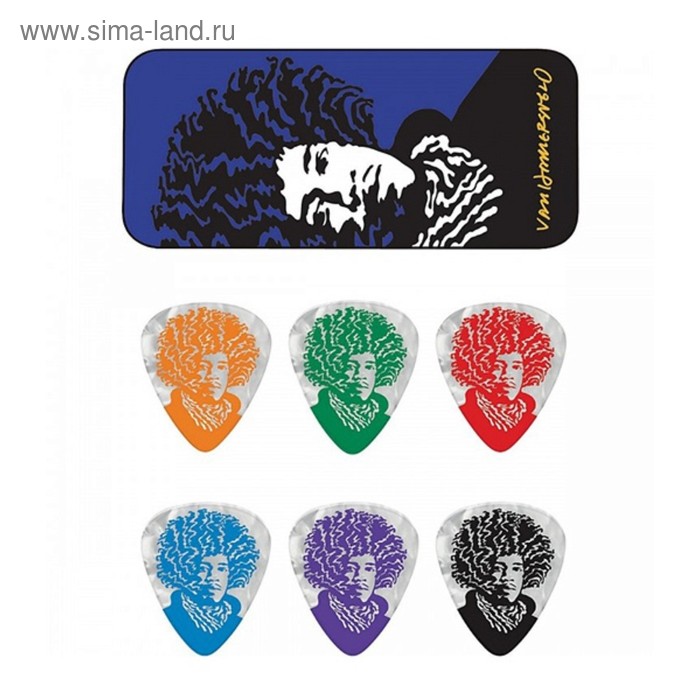 

Медиаторы Dunlop JVHPT03M John Van Hamersveld Jimi 6шт, средние, в коробочке