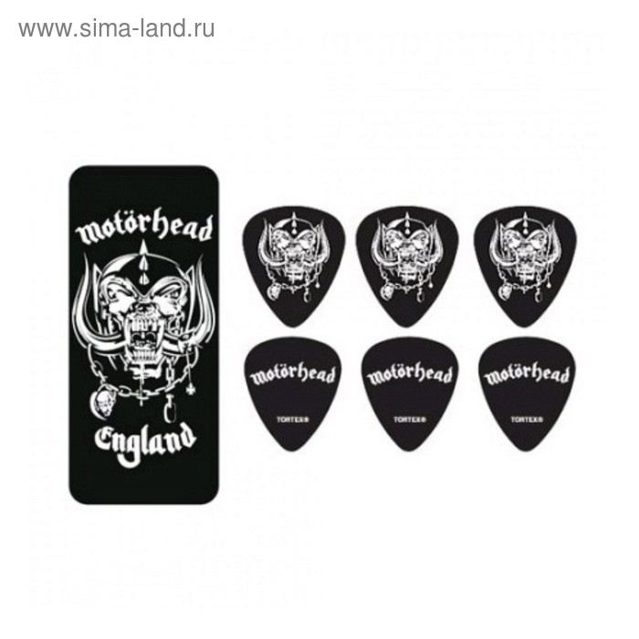 Медиаторы Dunlop MHPT01 Motorhead Warpig 6шт, толщина 0,88мм, в коробочке медиаторы dunlop yjmr02rd yngwie malmsteen