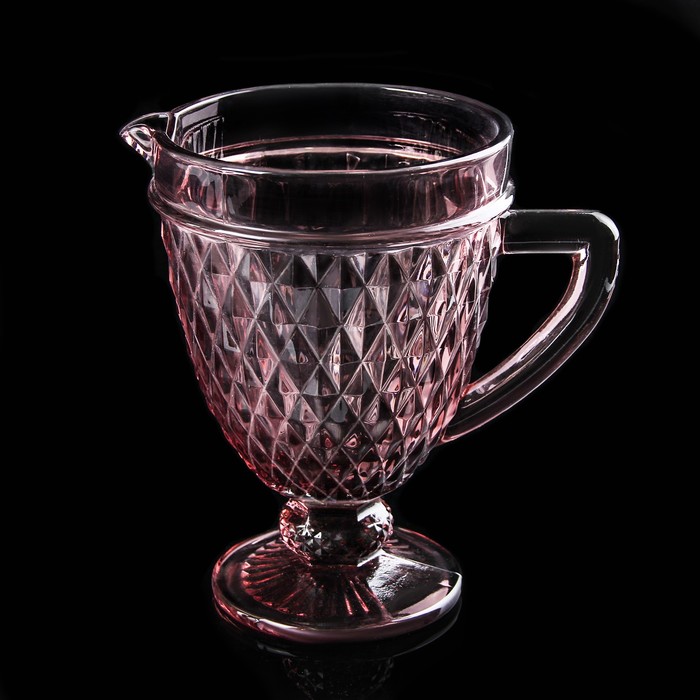 Кувшин 1,1 л "Элегия", цвет розовый