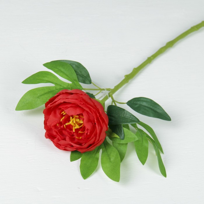 Цветы искусственные "Пион", красный