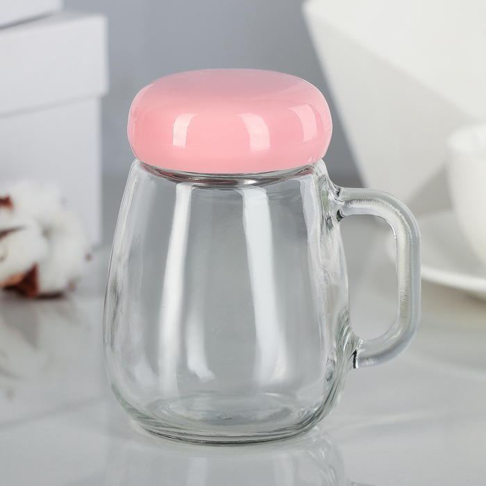 Банка 420 мл "Гриб", цвета МИКС