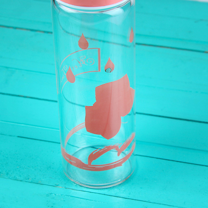 Бутылка 320 мл "Наше время", цвета МИКС