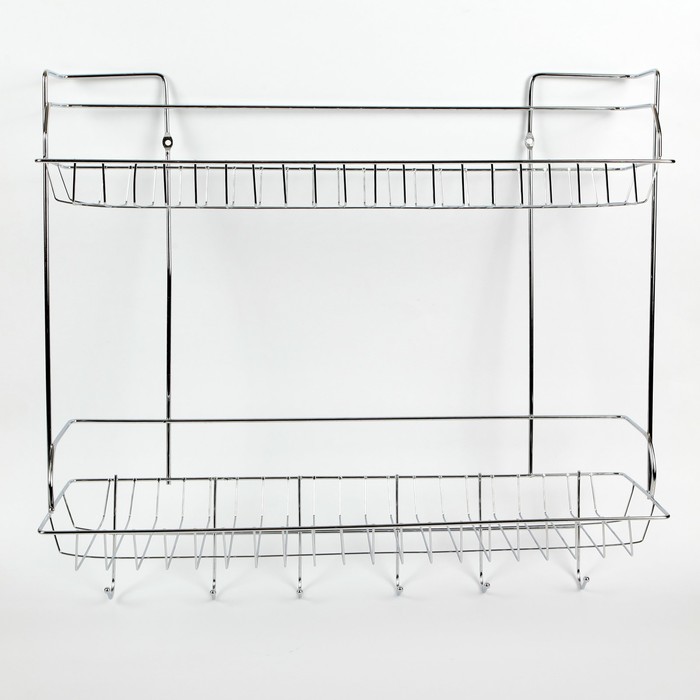 Полка 2х-ярусная, 6 крючков