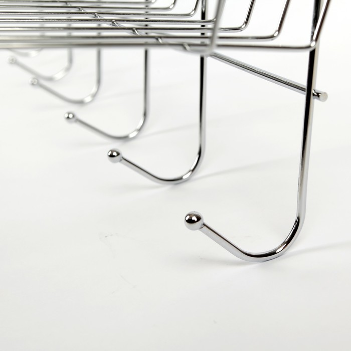 Полка 2х-ярусная, 6 крючков