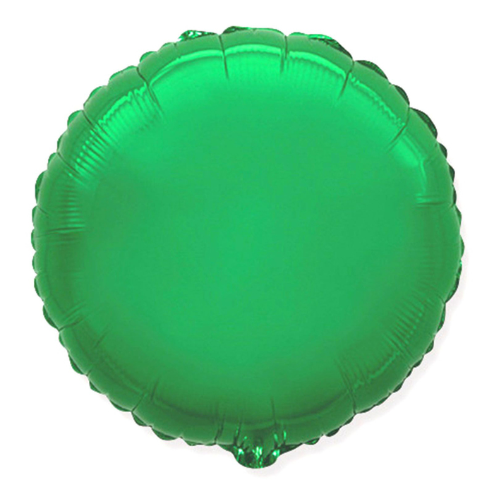 Шар фольгированный Круг 18" Зеленый