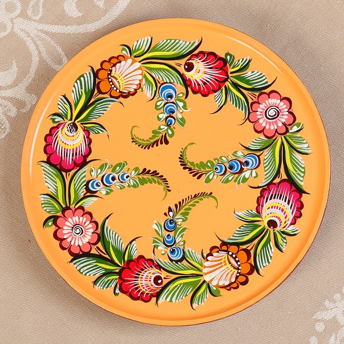 Набор «Самовар», сувенирный, чёрный, 7пр: самовар-0,5л, h=27см, кружка-10мл, D подноса-24см