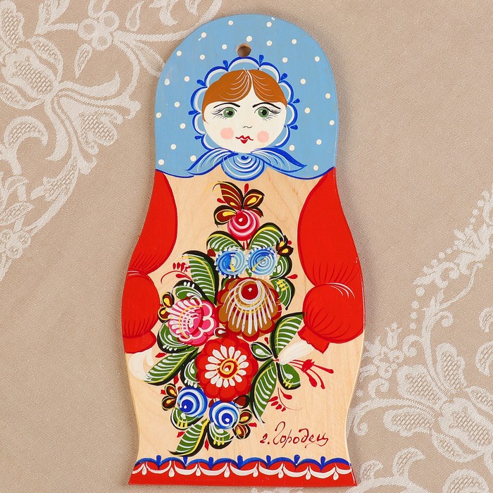 Доска разделочная «Матрёшка», 15х30 см
