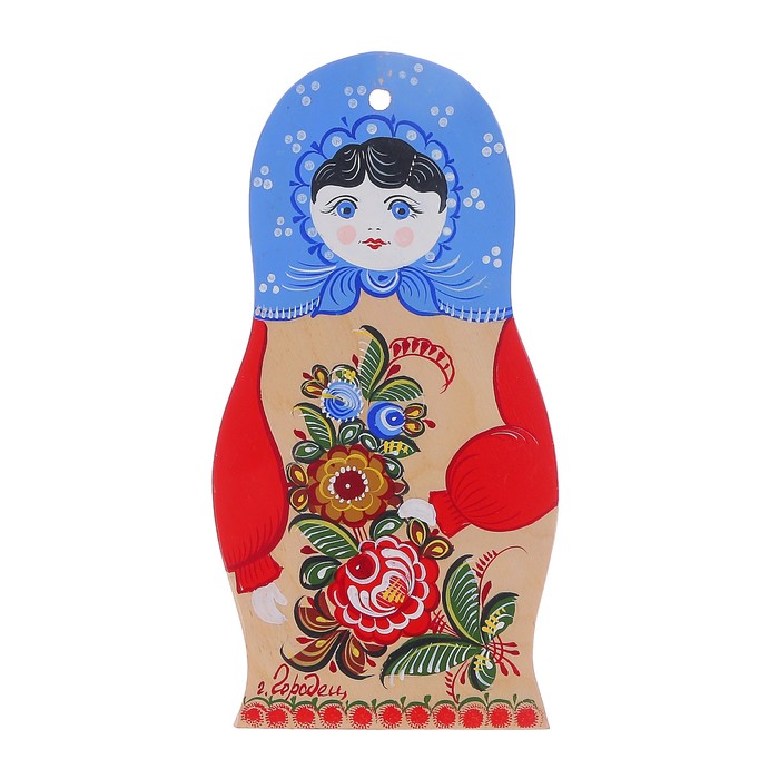 Доска разделочная «Матрёшка», 15х30 см