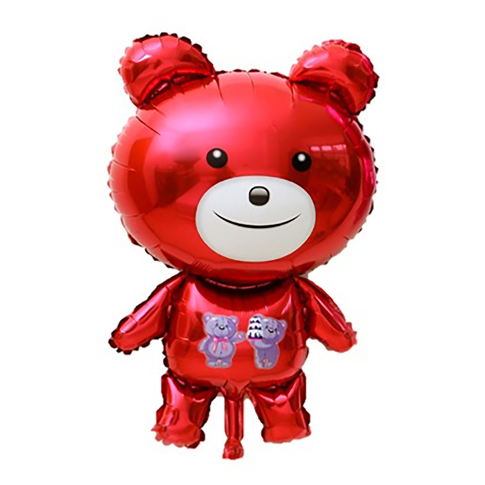 Шар фольгированный "Медведь" 24" с тортом