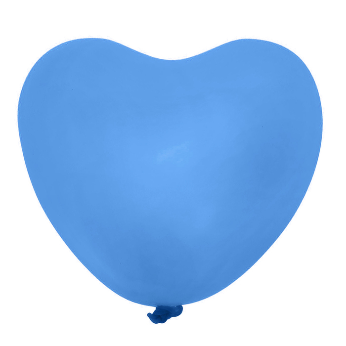 Шар латексный 36" "Сердце"синий цвет