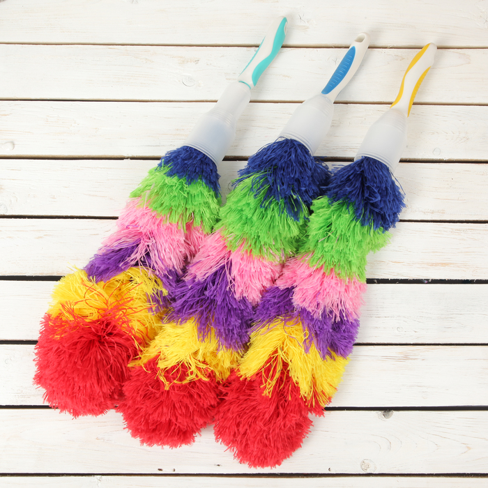 Щетка для удаления пыли 62 см в чехле, 60 гр, цвет МИКС