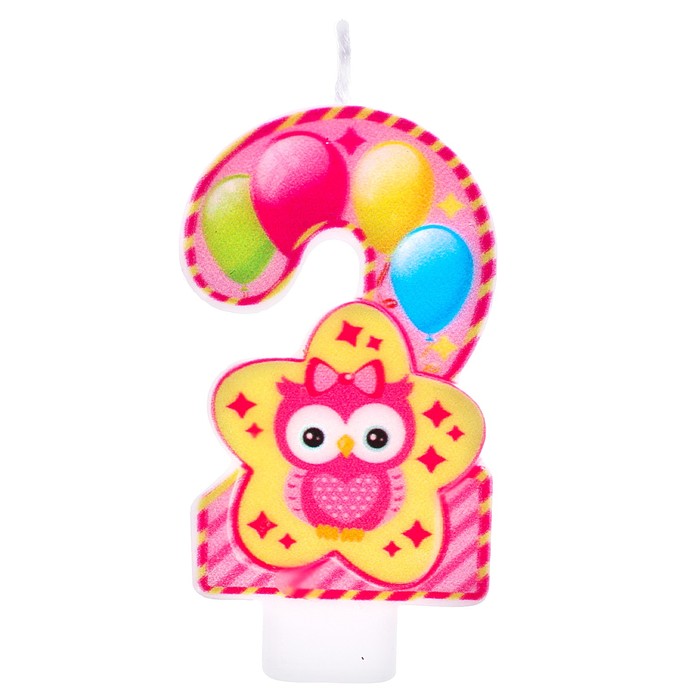 Свеча цифра "2"