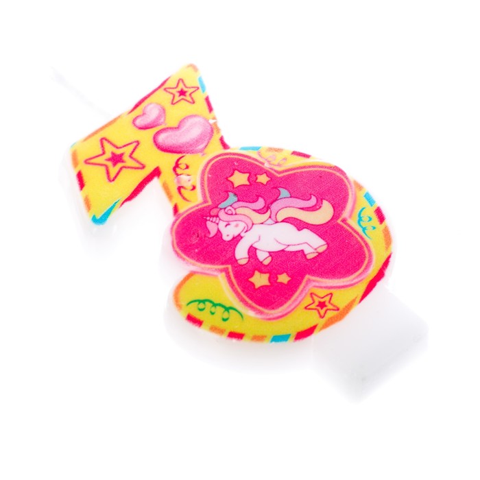 Свеча цифра "3"