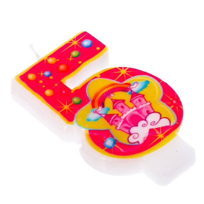 Свеча цифра "5"