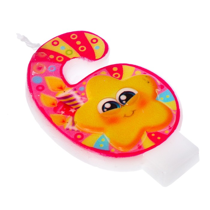 Свеча цифра "6"