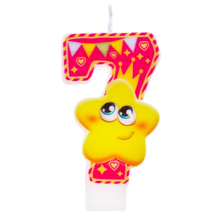 Свеча цифра "7"