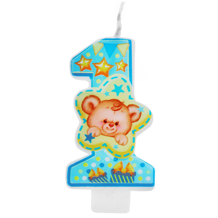 Свеча цифра "1"