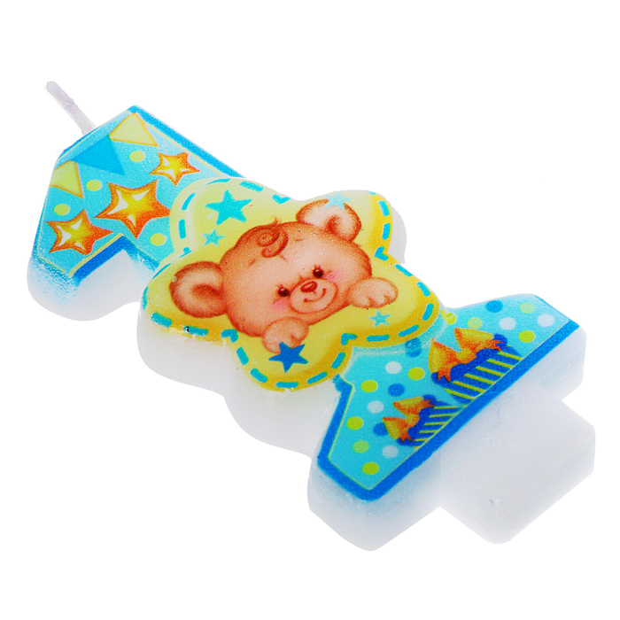 Свеча цифра "1"