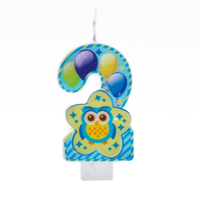 Свеча цифра "2"