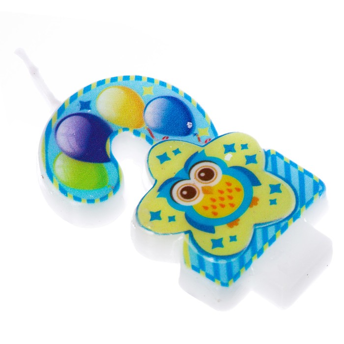 Свеча цифра "2"