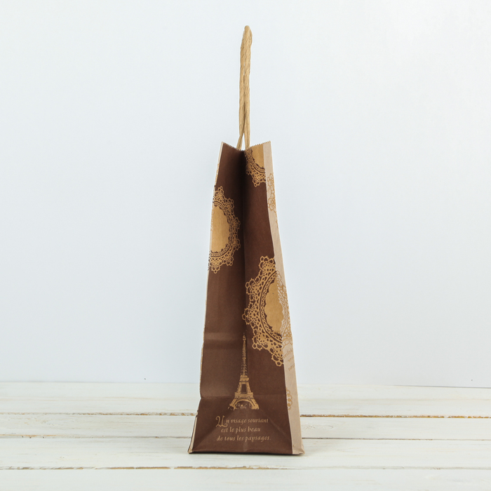 Пакет крафт "Вояж", 13,5 х 9 х 22 см